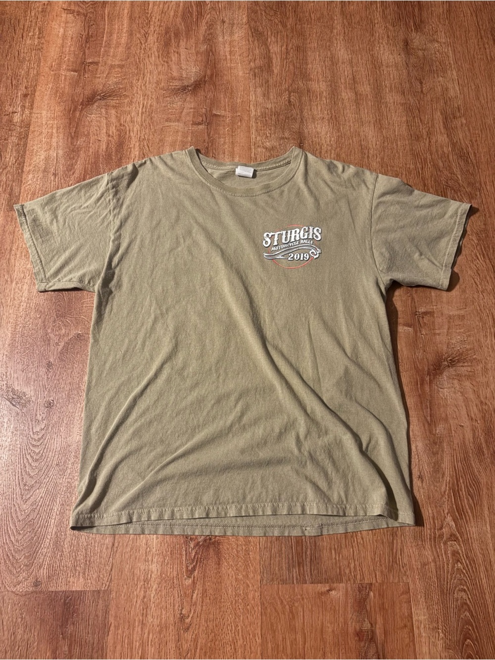 Fruit of the Loom Sturgis 2019 Tan Short-Sleeve Tee